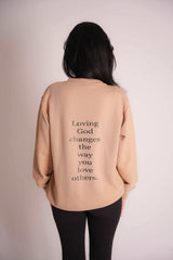 Cross Crewnecks - Tan