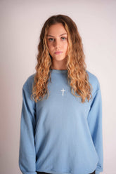 Cross Crewnecks - Blue