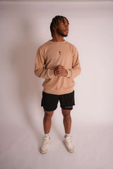 Cross Crewnecks - Tan