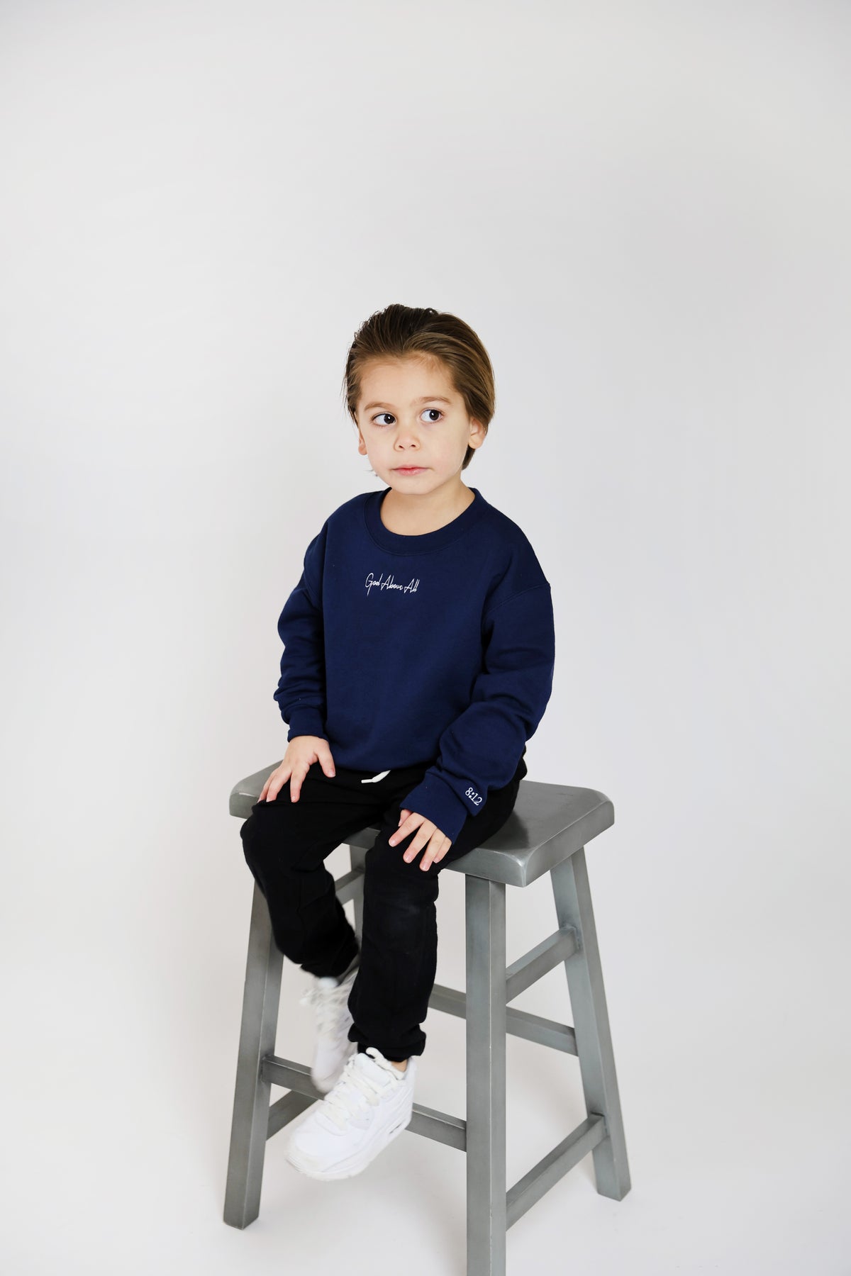 Cursive Crewneck – Kids