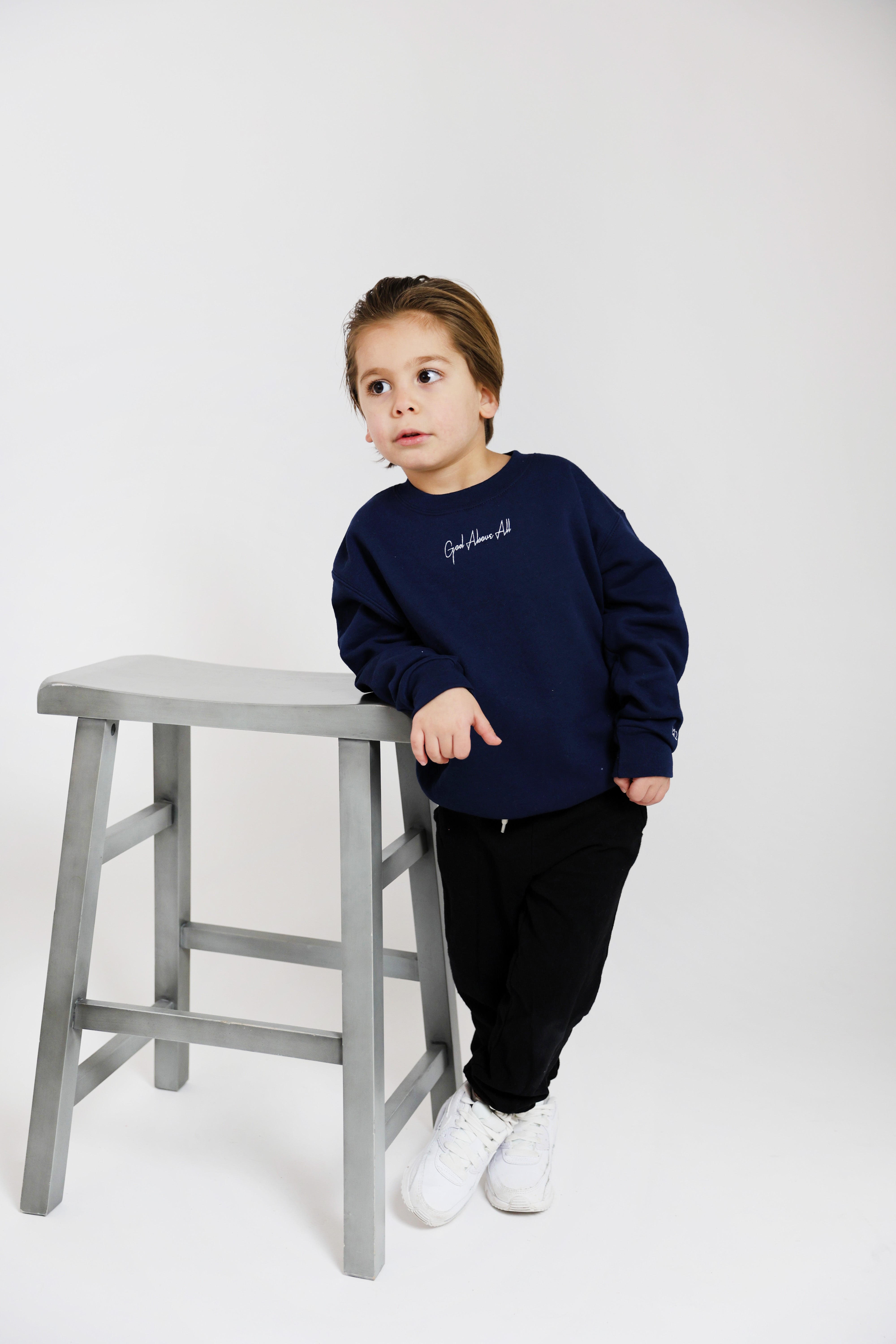 Cursive Crewneck – Kids