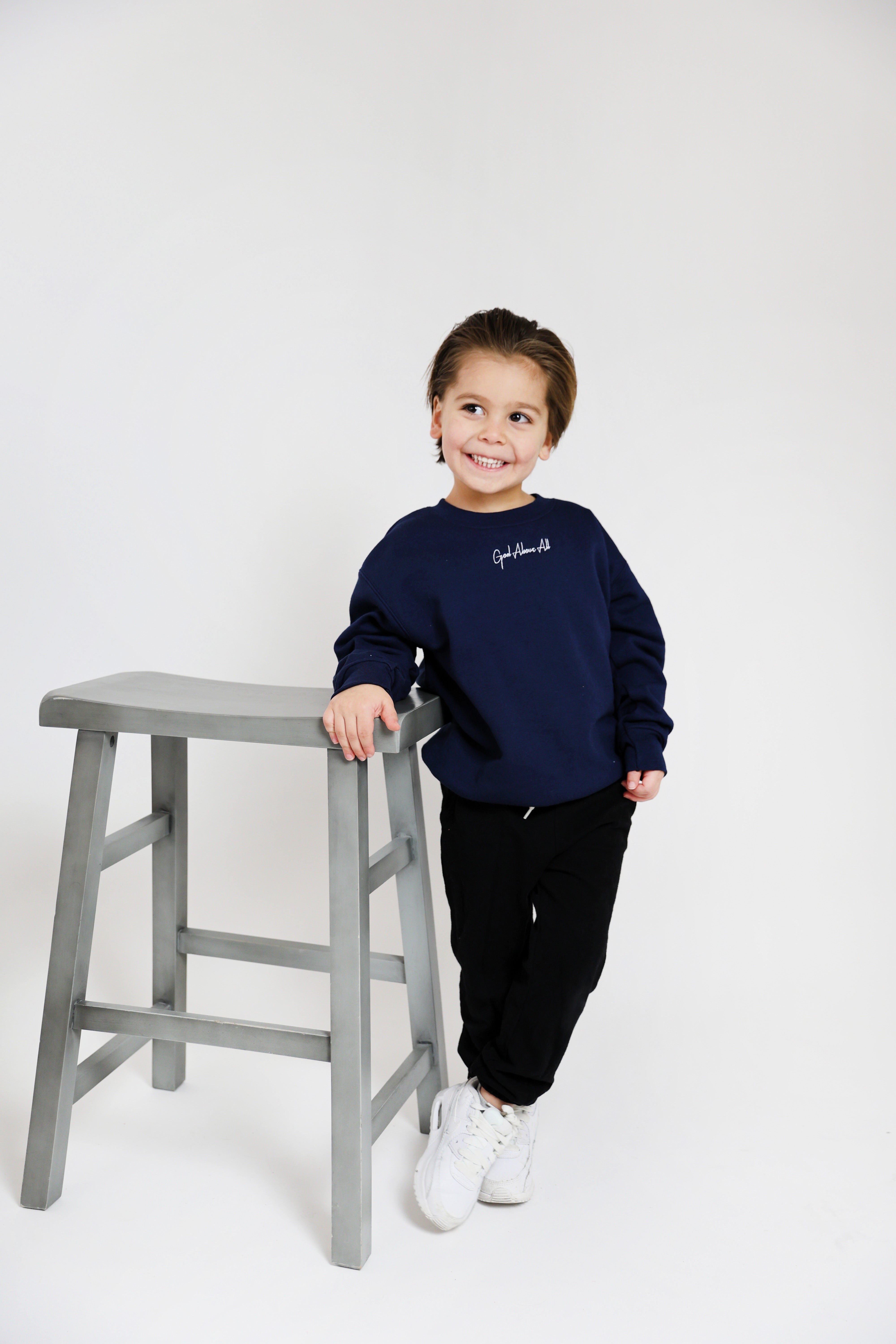 Cursive Crewneck – Kids