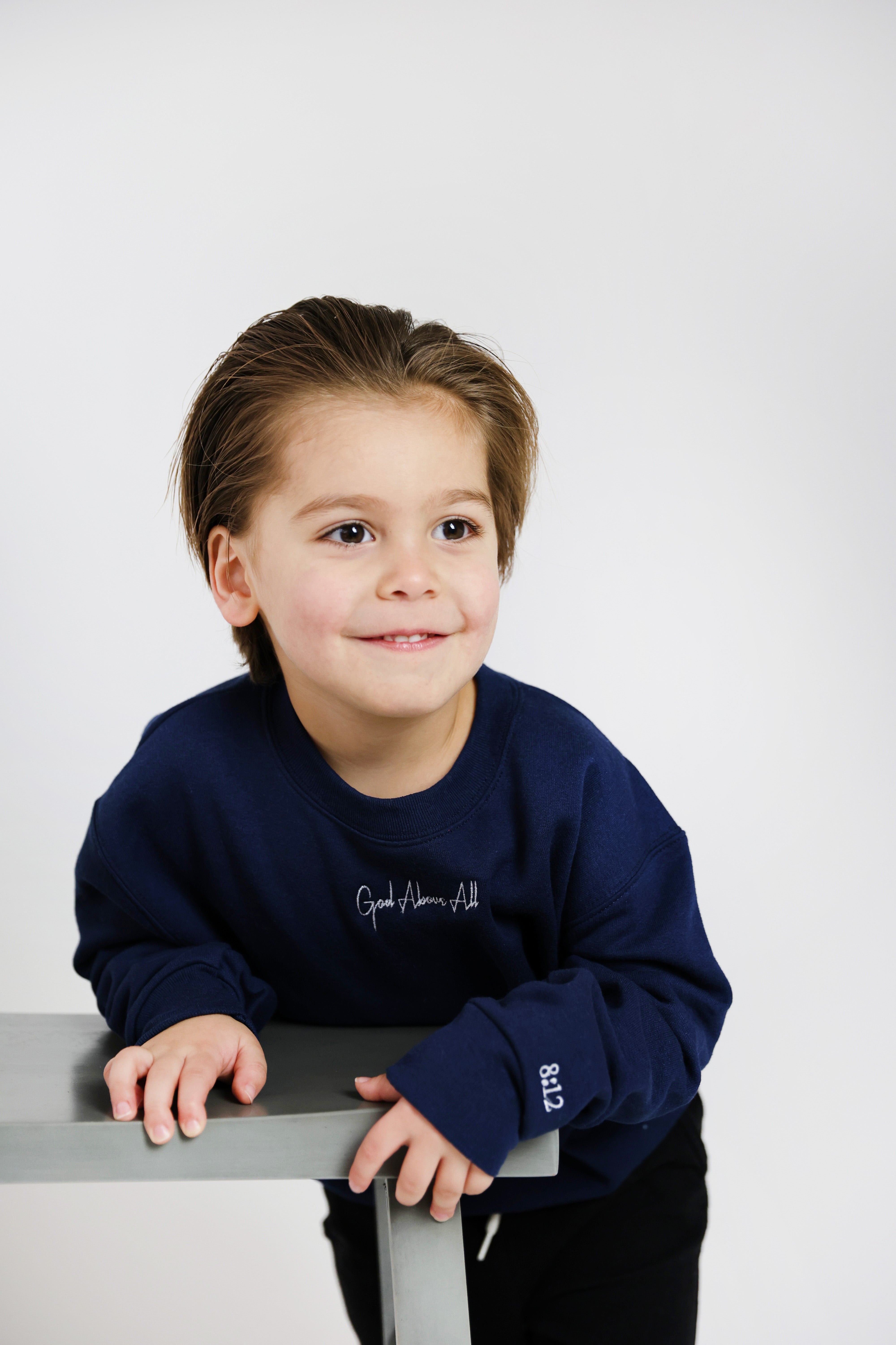 Cursive Crewneck – Kids