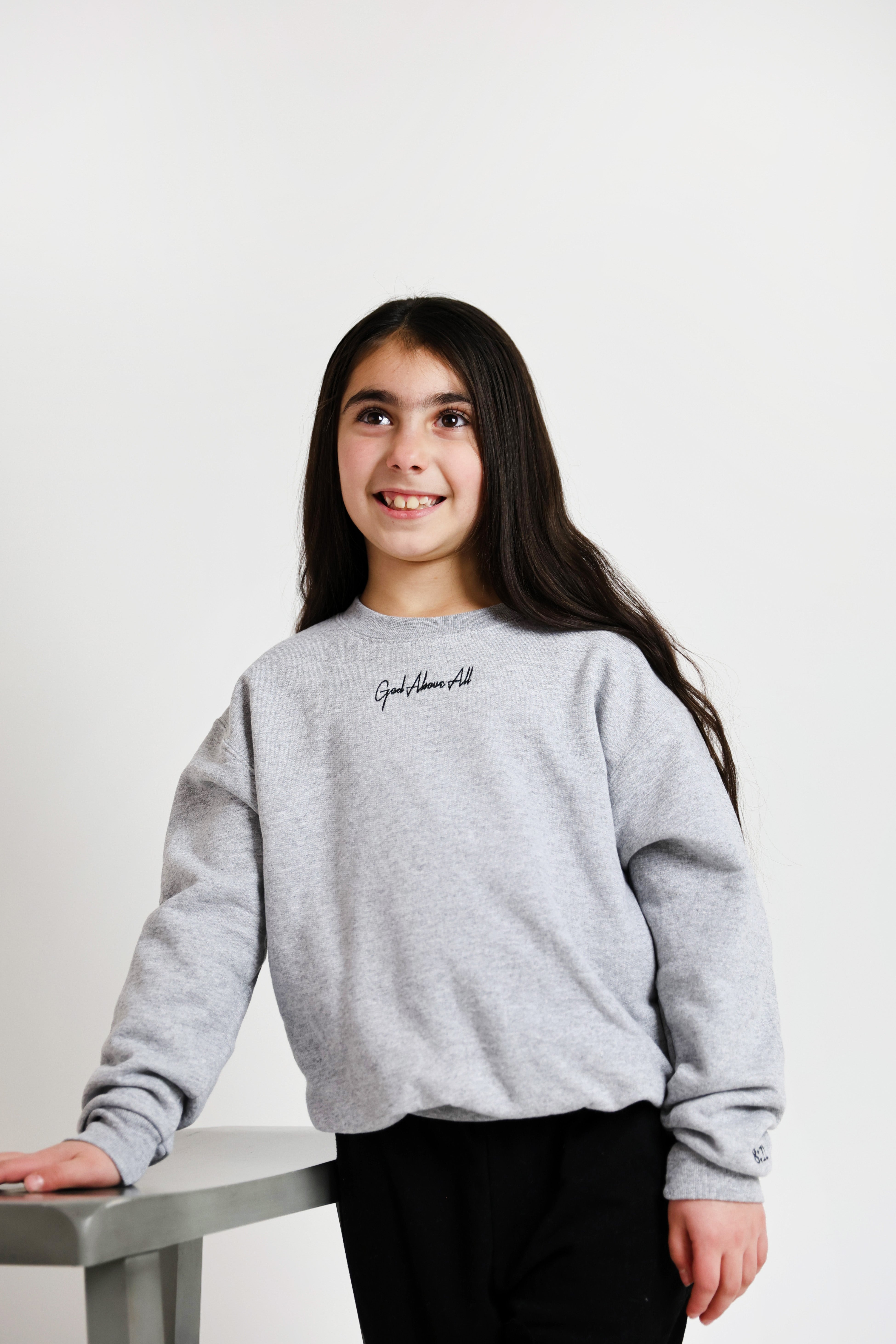 Cursive Crewneck – Kids