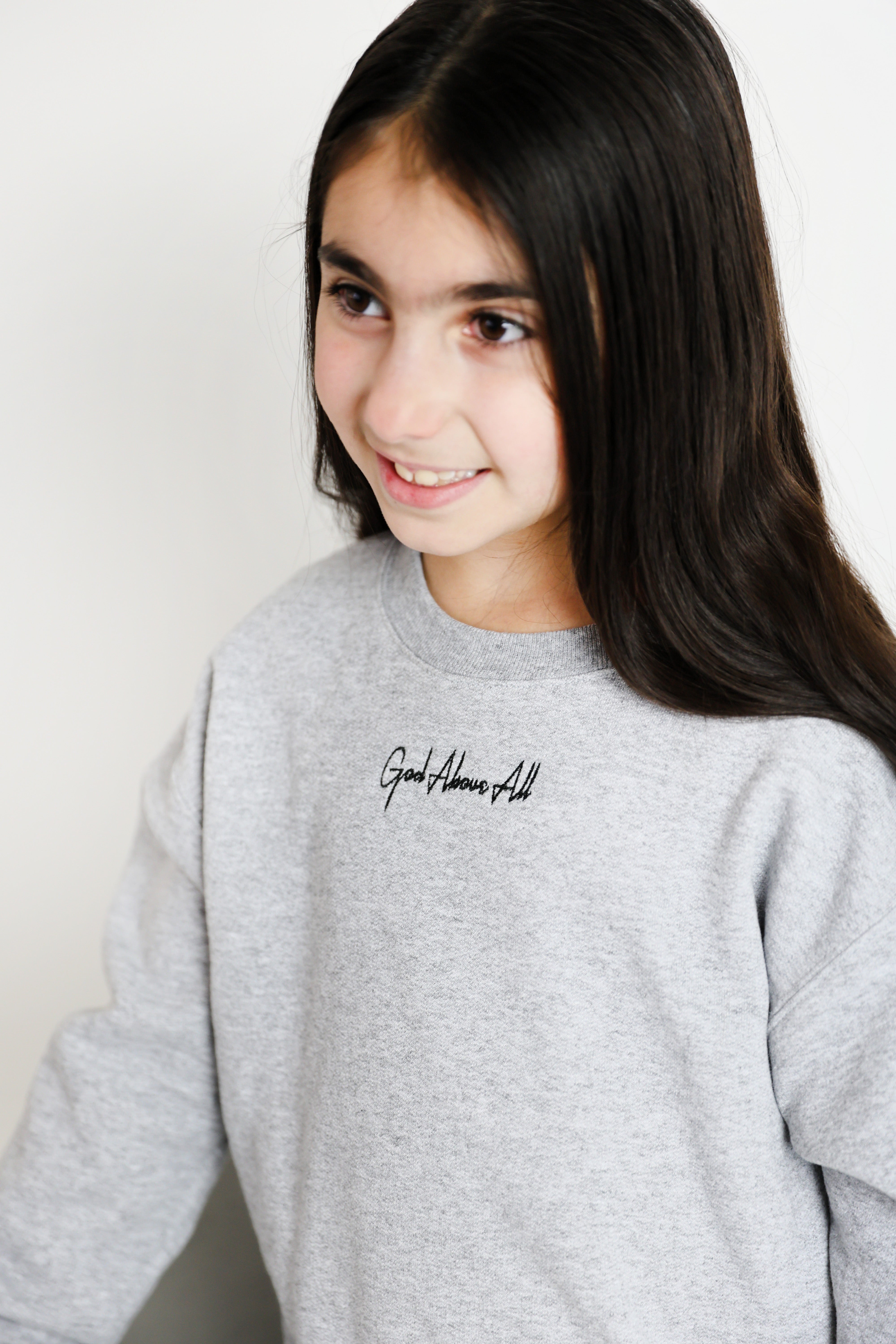 Cursive Crewneck – Kids