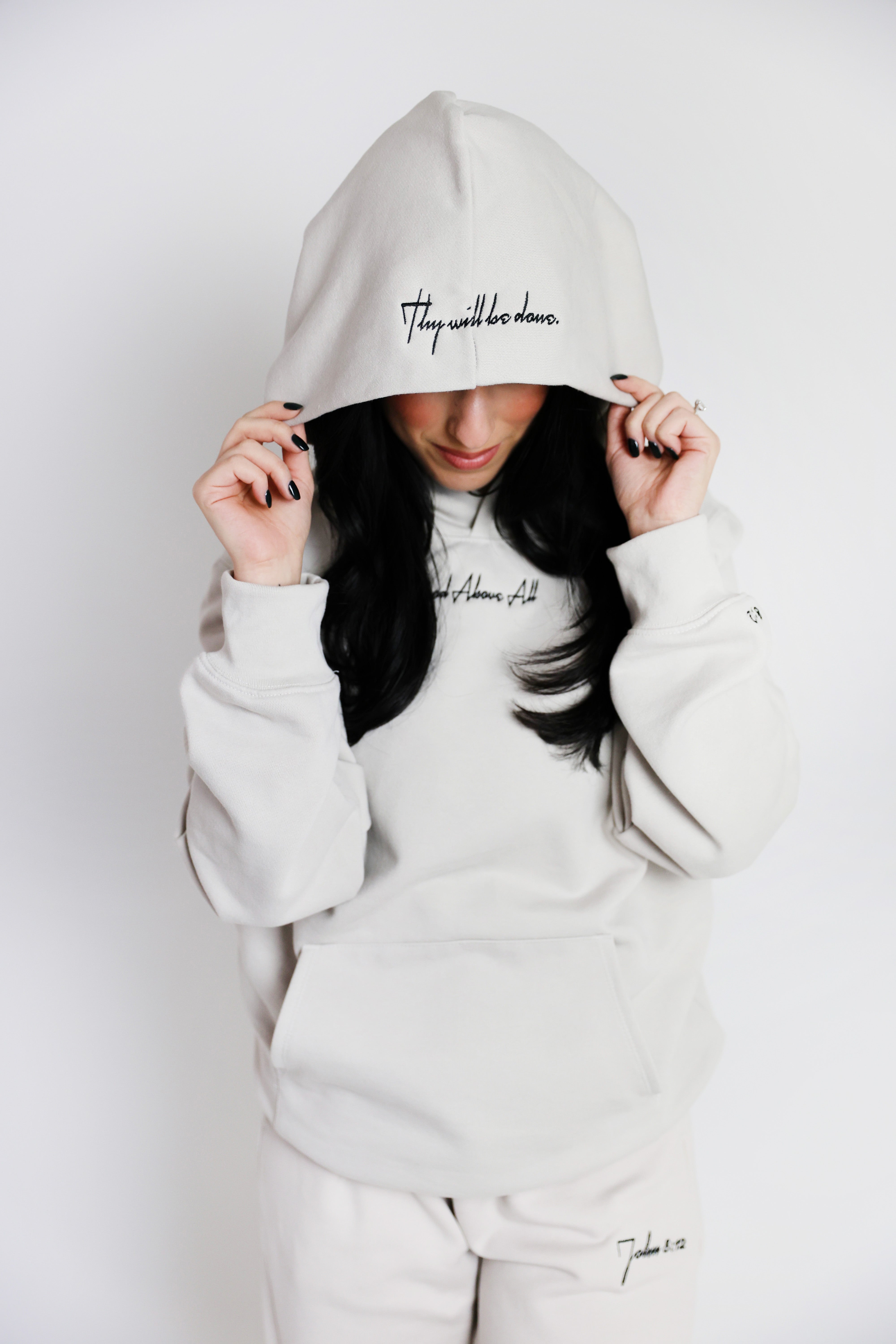 Cursive Hoodie – Adult