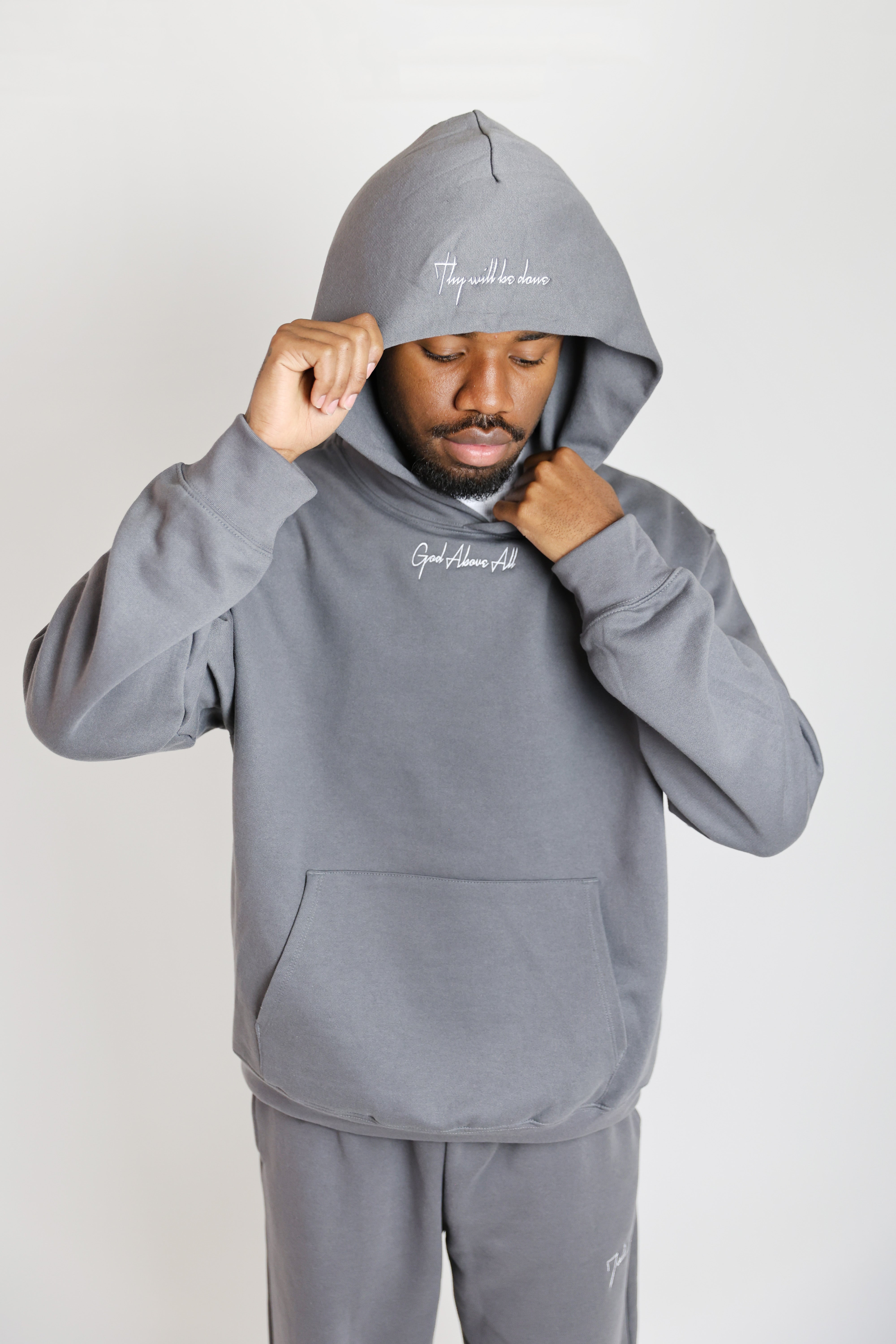 Cursive Hoodie – Adult